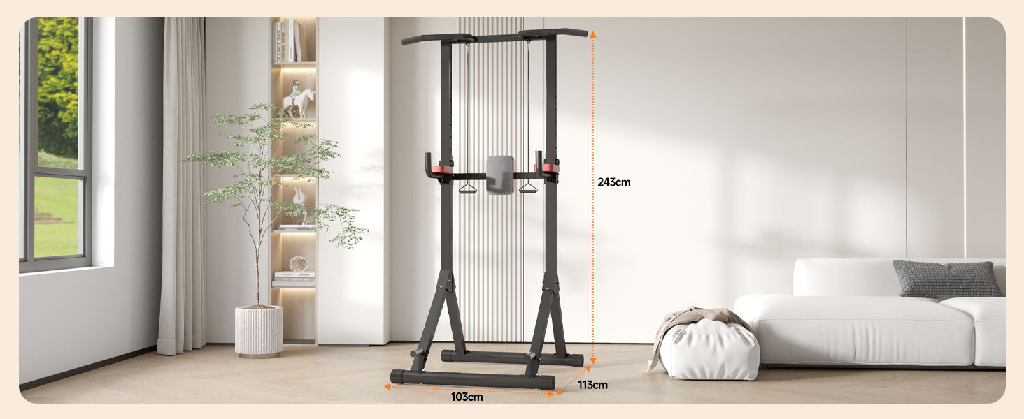 sähkötorni olohuoneessa, mitat esillä